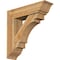 Ekena Millwork Merced Traditional Rough Sawn Bracket w/ Offset Brace, Western Red Cedar, 8"W x 30"D x 30"H BKT0806X30X30MRC01RWR - alternate 1